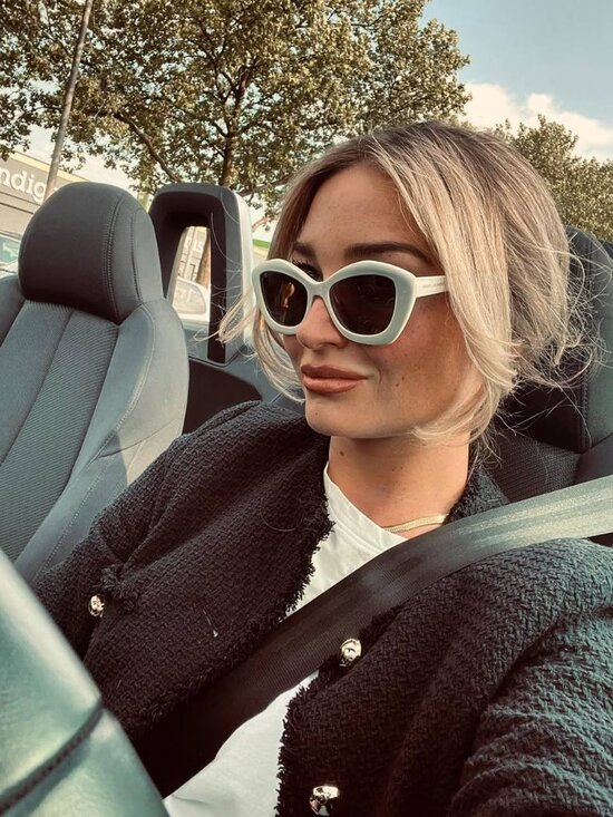 Saint Laurent SL68 002 Cat Eye Sunglasses - Havana\\Grey main image 9